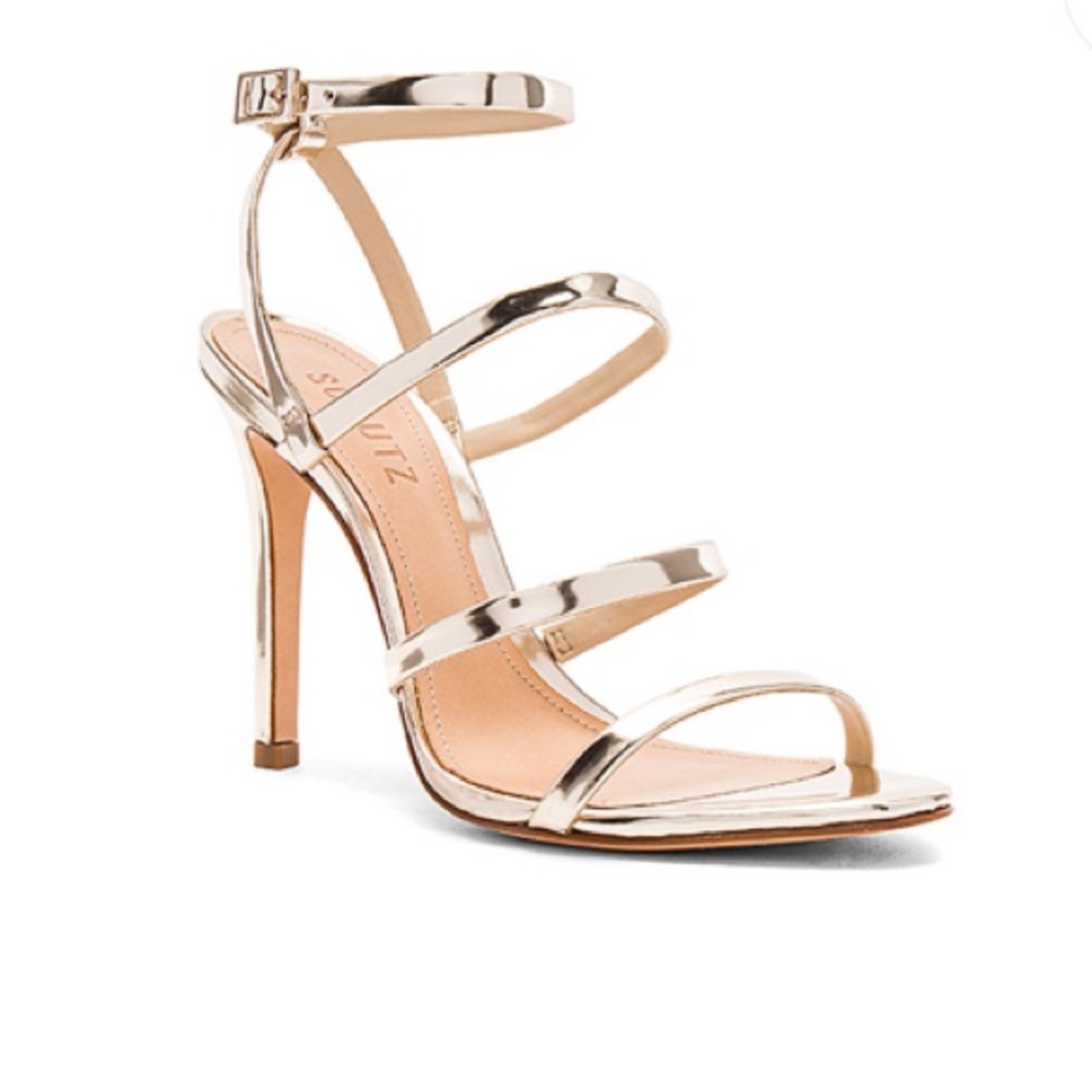 Schutz Llara heel Platina size 8